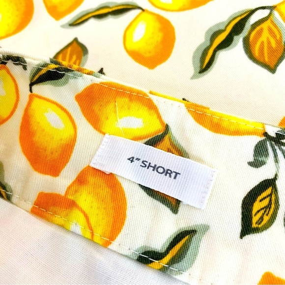 Loft Lemon Print Chino Shorts Size 16 - Picture 5 of 8